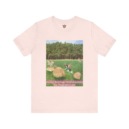 T-Shirt - Whimsical Forest Fairies And Inspirational Quote