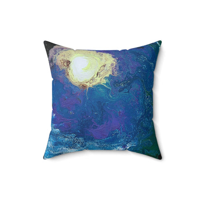 Square Pillow With An Outer Space & Stars Theme