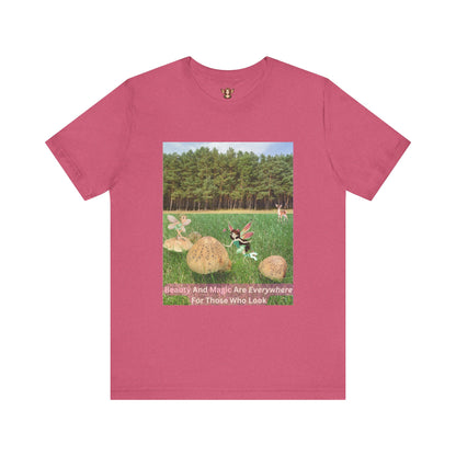 T-Shirt - Whimsical Forest Fairies And Inspirational Quote