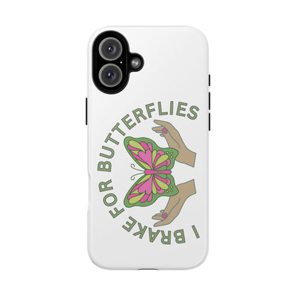 Phone Cases - 'I brake for butterflies' Love for Butterflies and Nature Conservation