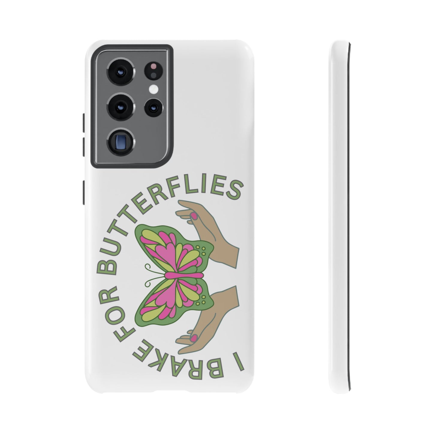 Phone Cases - 'I brake for butterflies' Love for Butterflies and Nature Conservation