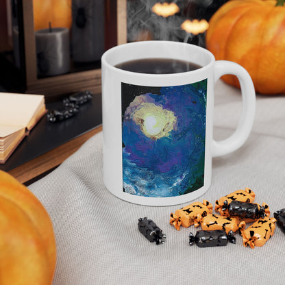 Space And Stars Orginal Painting - Ceramic Mug