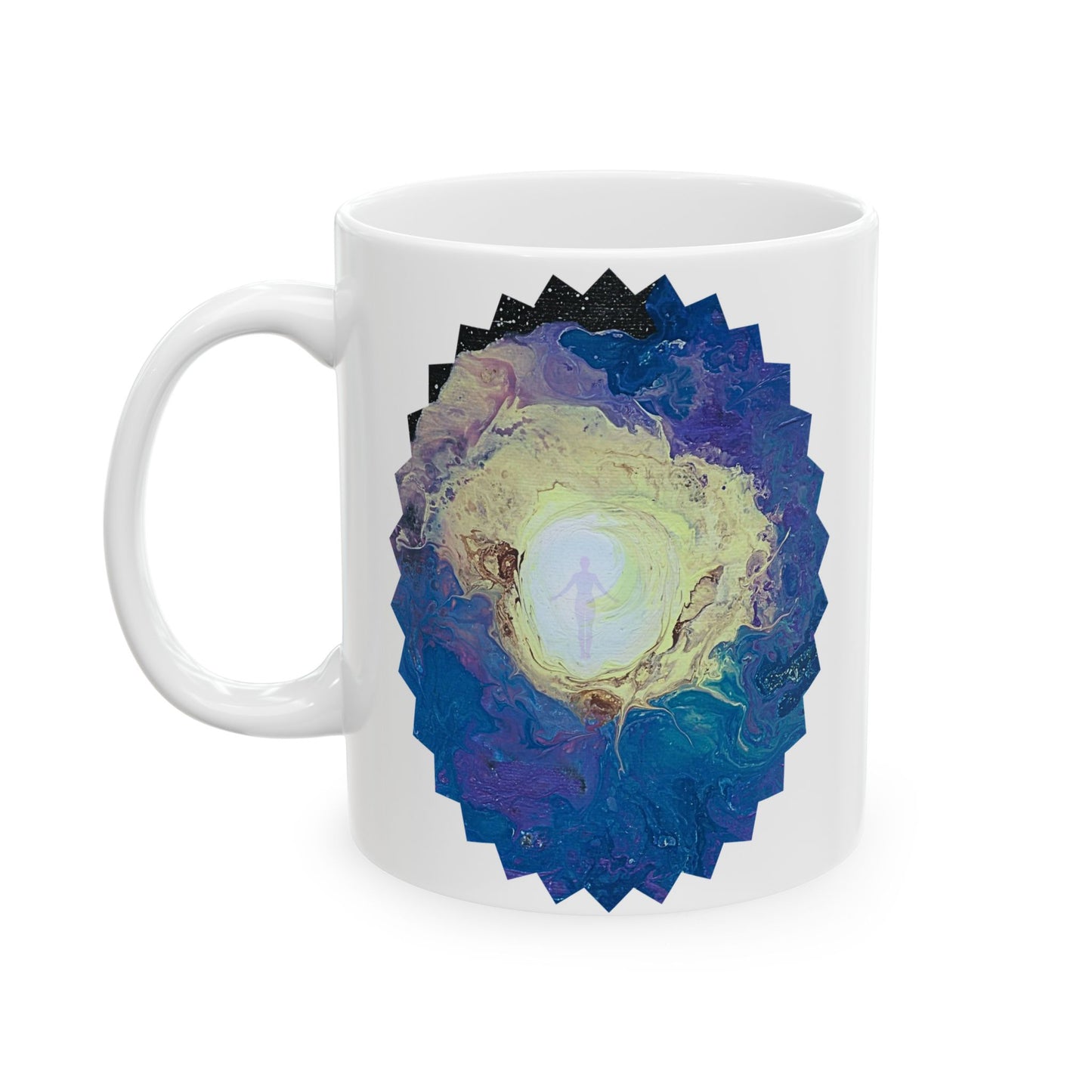 Heavenly Space and Stars Design - Ceramic Mug (11oz, 15oz)