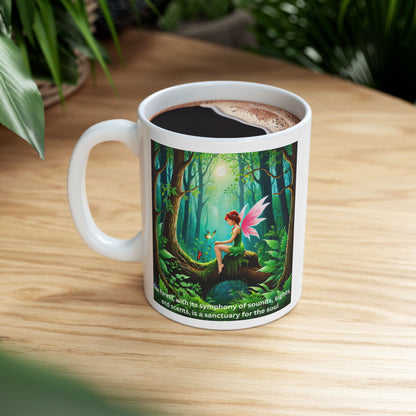 Mug, Forest Fairy Inspirational Ceramic Mug (11oz, 15oz)