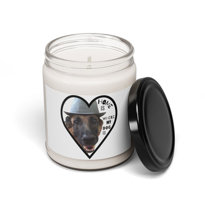 Home Is Where My Dog Is Scented Soy Candle - 9oz Dog Lover Gift