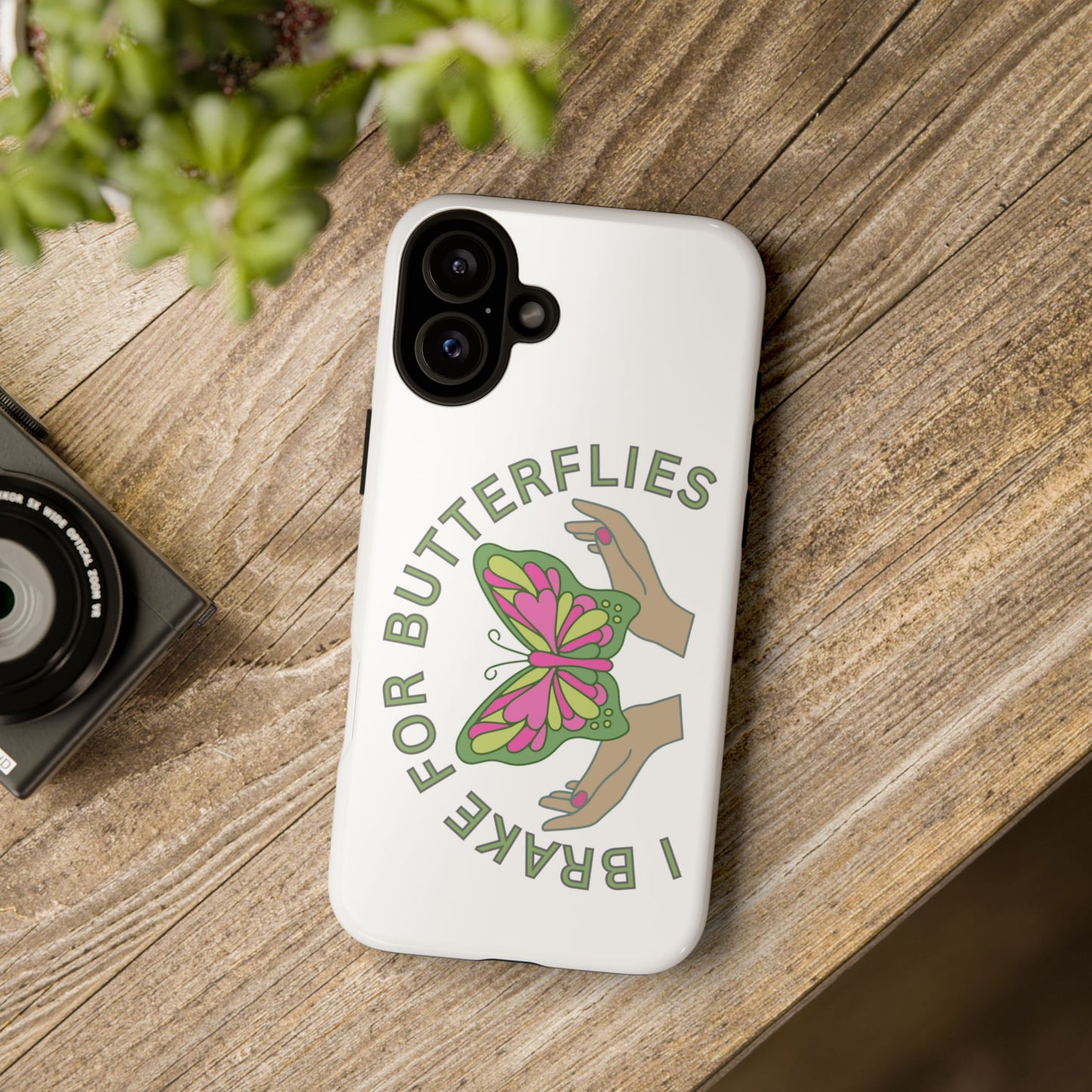 Phone Cases - 'I brake for butterflies' Love for Butterflies and Nature Conservation