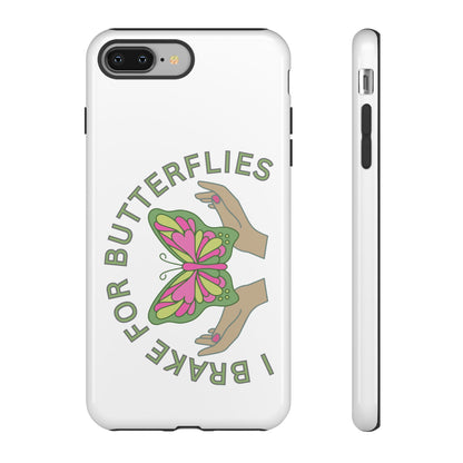 Phone Cases - 'I brake for butterflies' Love for Butterflies and Nature Conservation