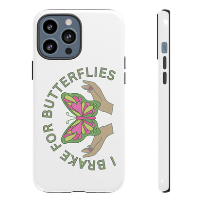 Phone Cases - 'I brake for butterflies' Love for Butterflies and Nature Conservation