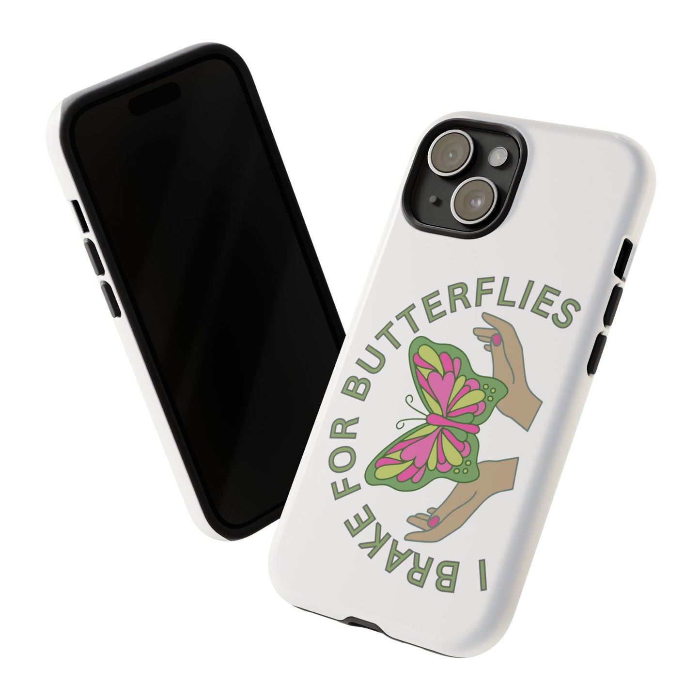 Phone Cases - 'I brake for butterflies' Love for Butterflies and Nature Conservation