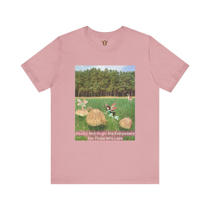 T-Shirt - Whimsical Forest Fairies And Inspirational Quote