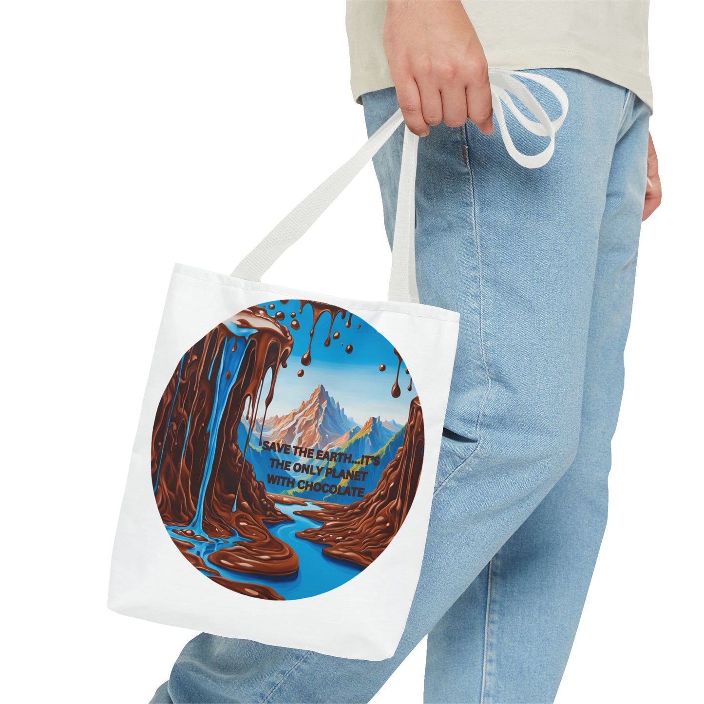 Tote Bag - Save The Earth It's The Only Planet With Chocolate