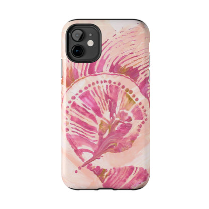 Pastel Colored Seashell Original Art - Cell Phone Case