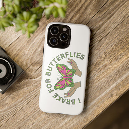 Phone Cases - 'I brake for butterflies' Love for Butterflies and Nature Conservation