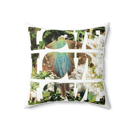 Butterfly Love Square Pillow