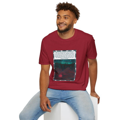 Volcano T-Shirt Depicting Emotions Of Loss & Resilience