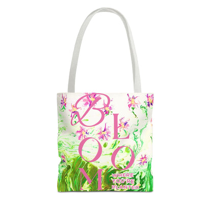 Bloom Where You Are Planted Original Art - Tote Bag