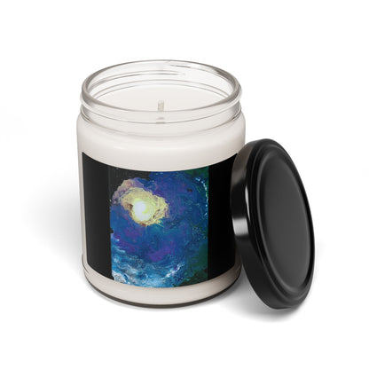 Soy Candle - Colorful Painting Of Space And Stars