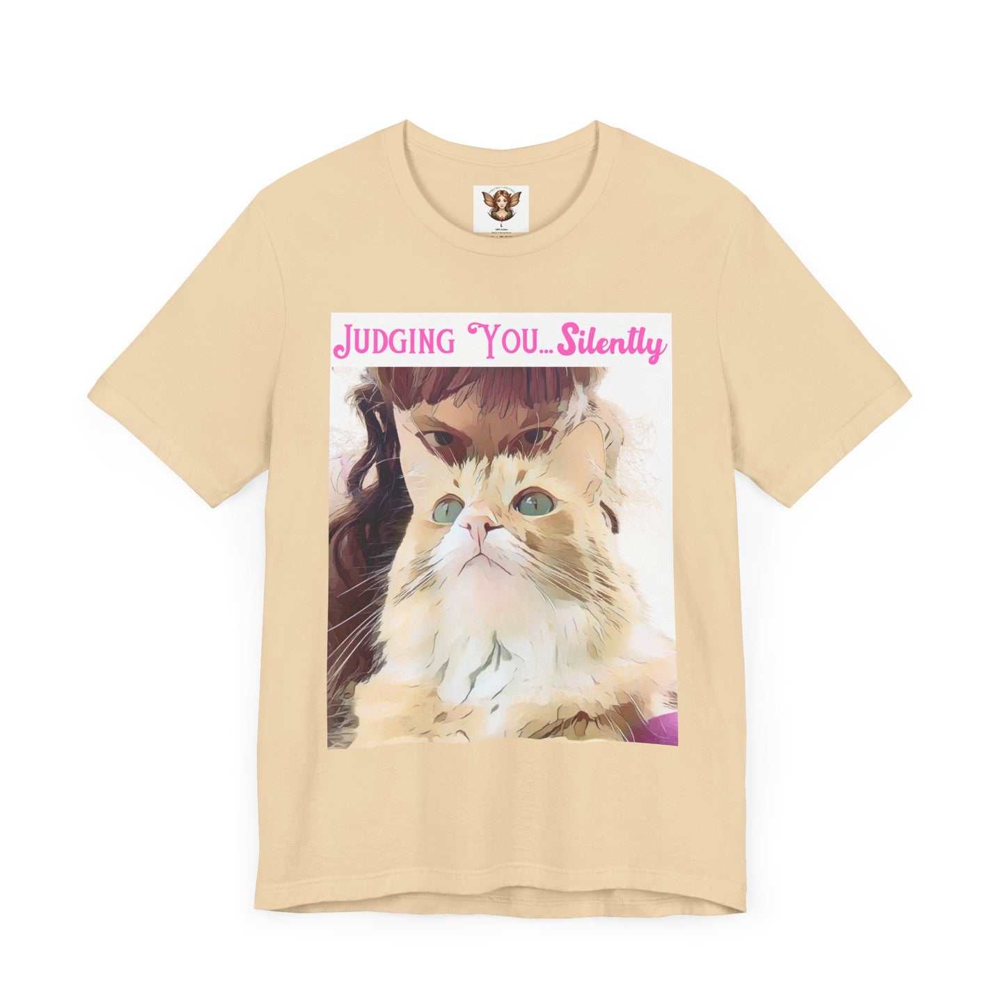 Funny Cat Quote - "Judging You Silently" T-Shirt