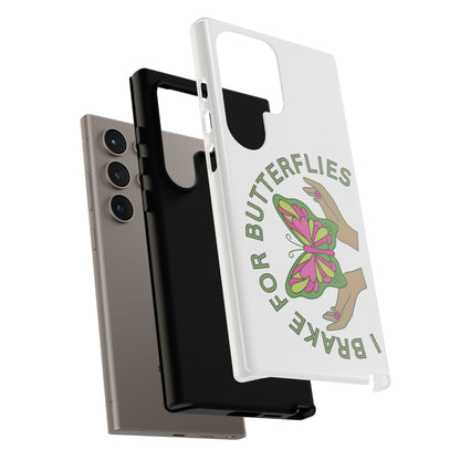 Phone Cases - 'I brake for butterflies' Love for Butterflies and Nature Conservation