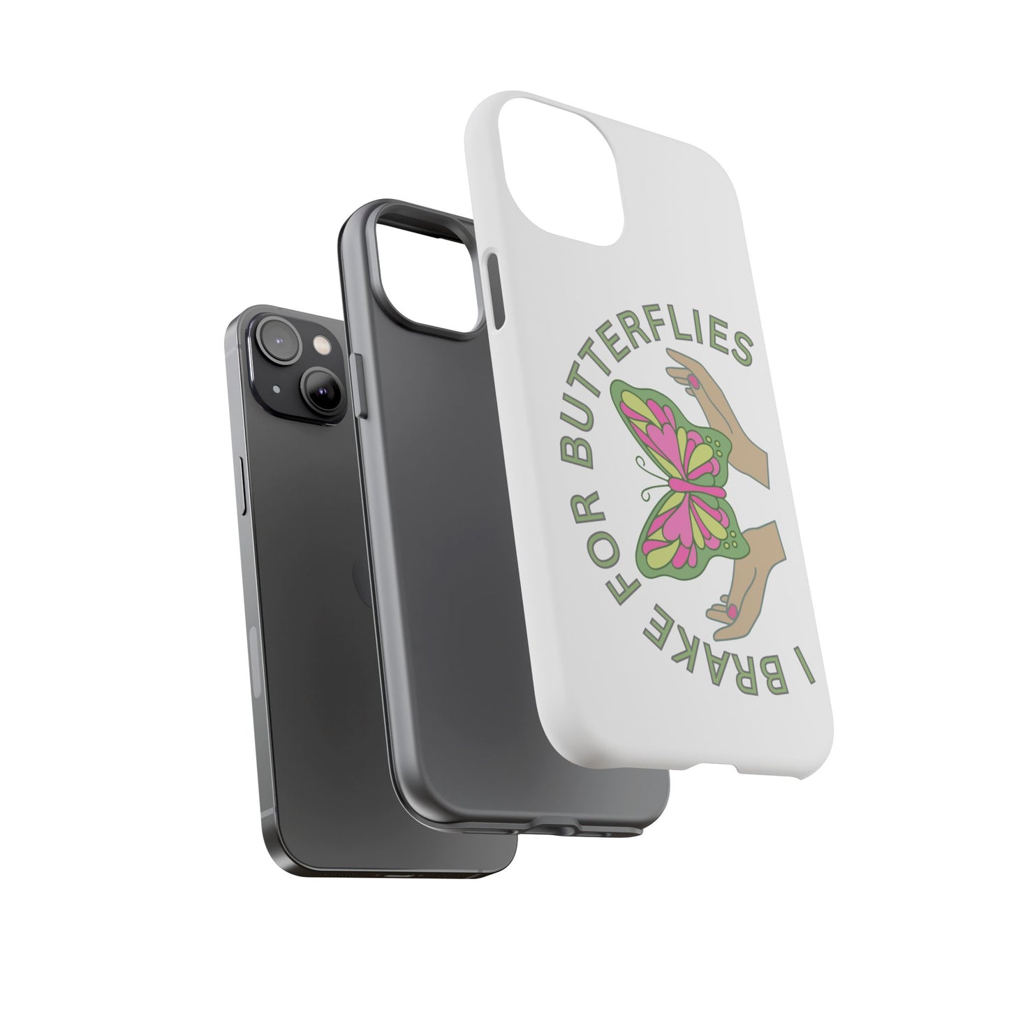 Phone Cases - 'I brake for butterflies' Love for Butterflies and Nature Conservation