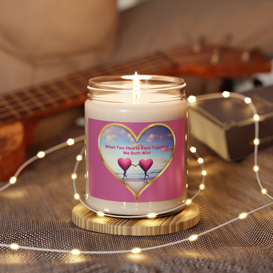 Soy Candle - Two Hearts Racing Together, Love And Inspiration