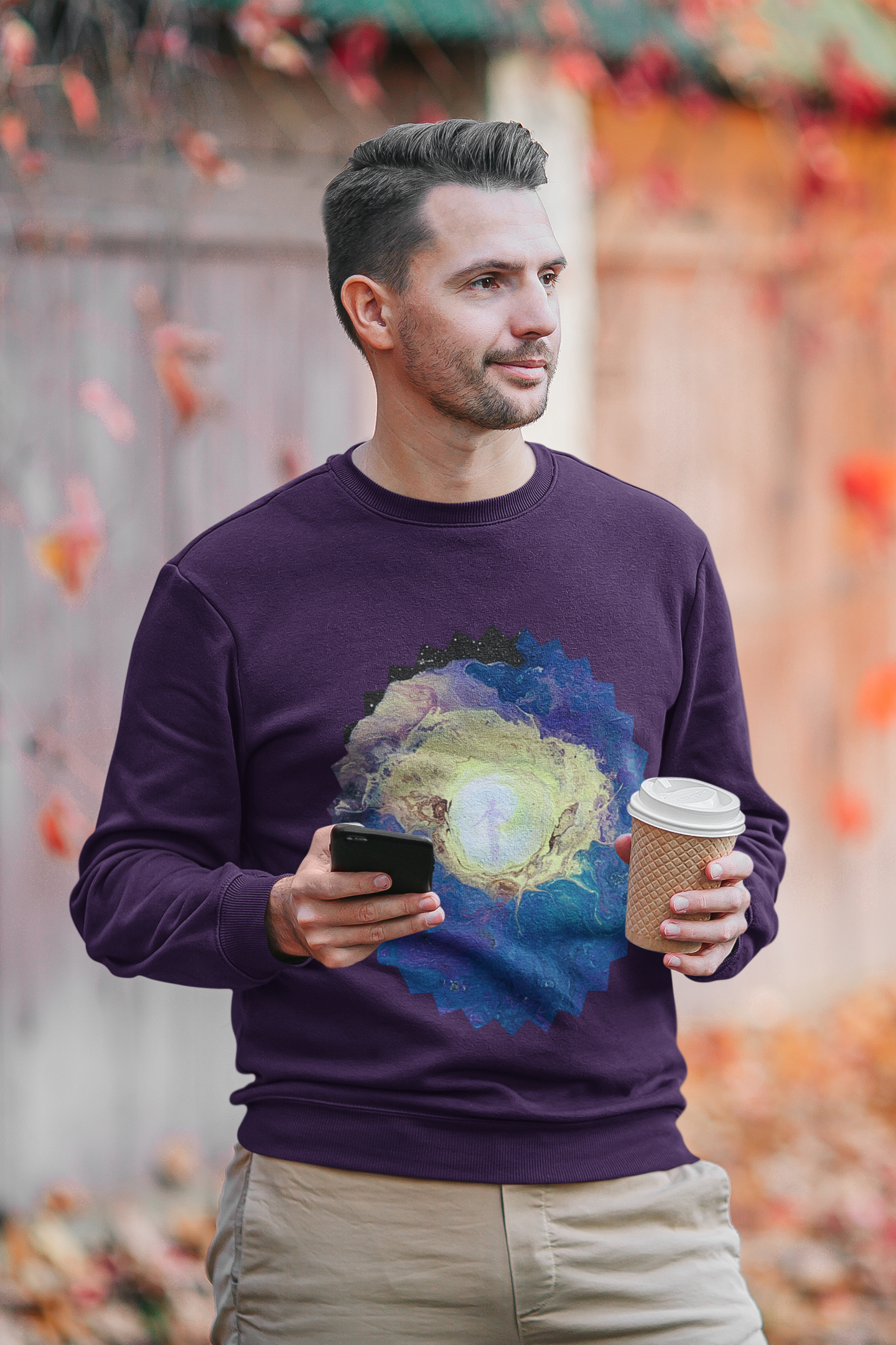 Heavenly Space Astronomy Crewneck Sweatshirt