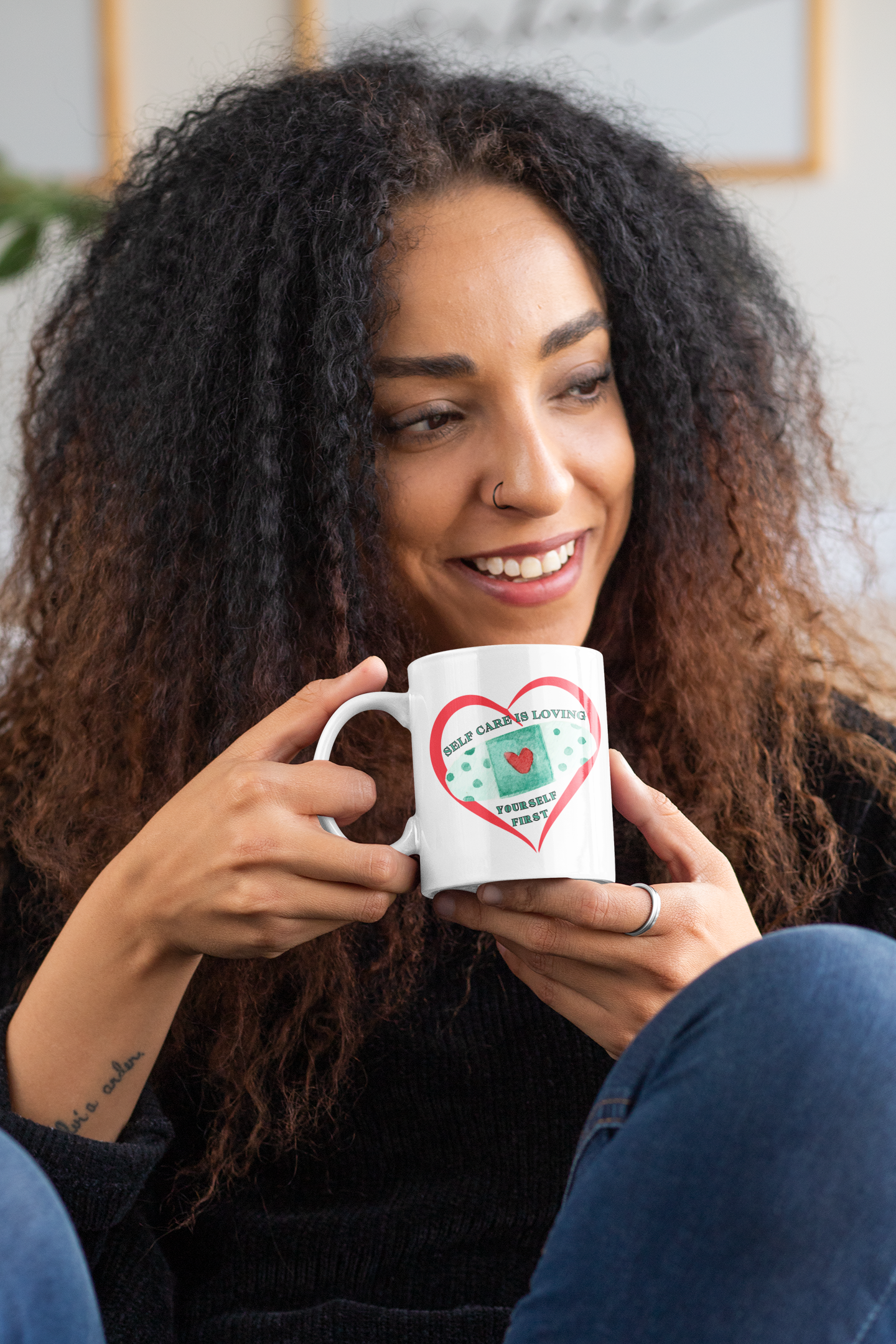 Ceramic Mug - 'Self Care Is Loving Yourself First'